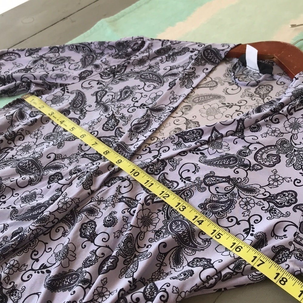 Studio Donatella Floral Paisley Wrap Tie Short Lounge Robe S/M - Picture 8 of 9